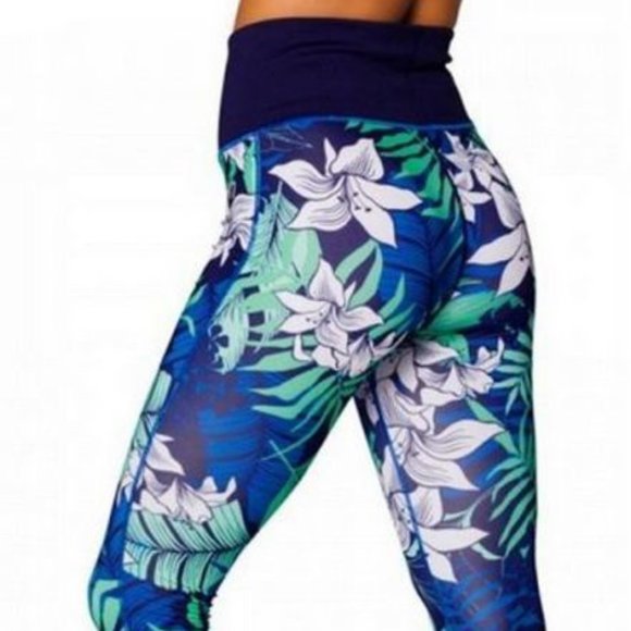 KARI TRAA Floral Printed Leggings - Picture 5 of 5